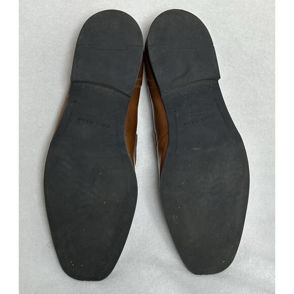 Cole Haan Grand OS Mens Flemming Penny Loafer Brown Leather Preppy Sz 11.5 - Picture 3 of 8